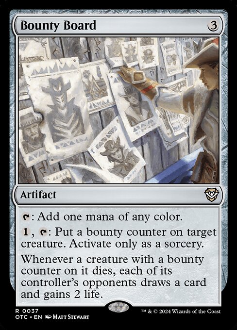 Bounty Board (37) [Outlaws of Thunder Junction Commander]