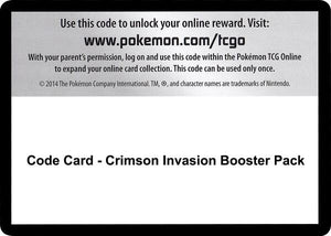 Code Card - Crimson Invasion Booster Pack [SM Crimson Invasion]