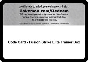 Code Card - Fusion Strike Elite Trainer Box [SWSH08 Fusion Strike]