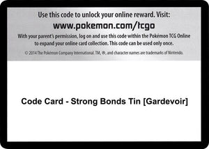 Code Card - Strong Bonds Tin [Gardevoir] [Miscellaneous Cards and Products]