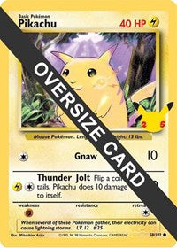 Pikachu - 58/102 (25th Anniversary) (58/102) [Jumbo Cards]