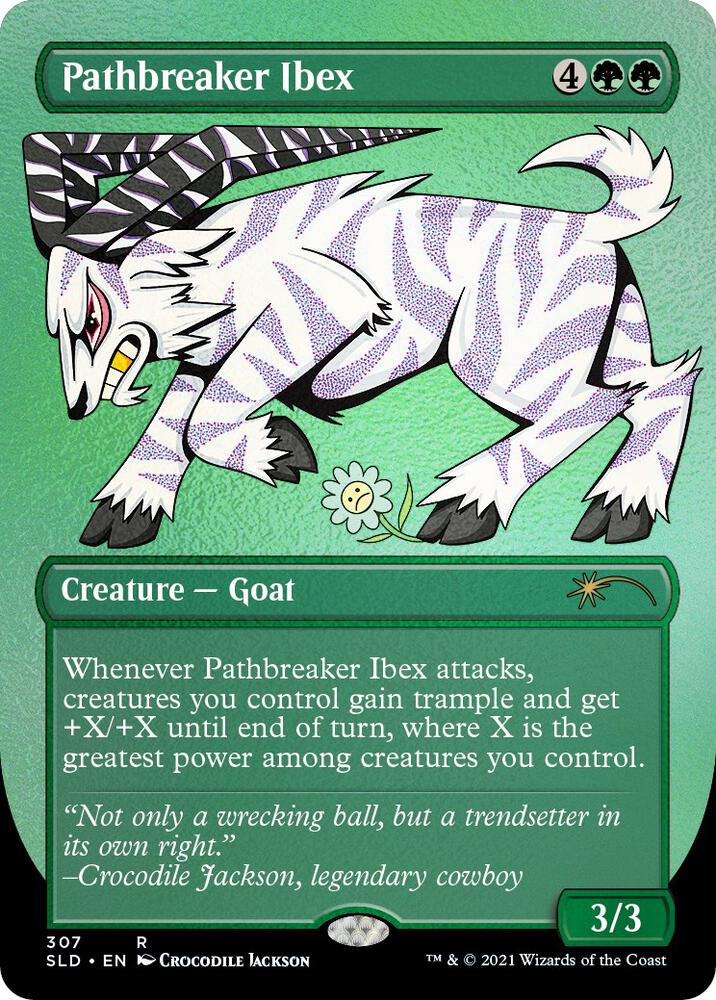 Pathbreaker Ibex (Foil Etched) (307) [Secret Lair Drop]