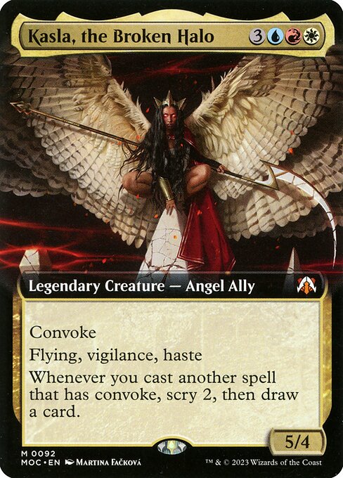 Kasla, the Broken Halo (92) [March of the Machine Commander] [Extended Art]