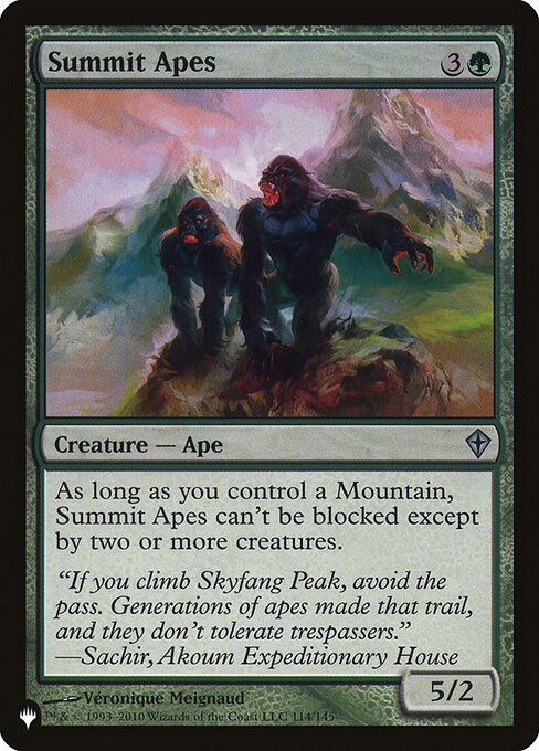 Summit Apes (WWK-114) [The List]