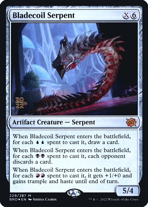 Bladecoil Serpent (229s) [The Brothers' War Promos]