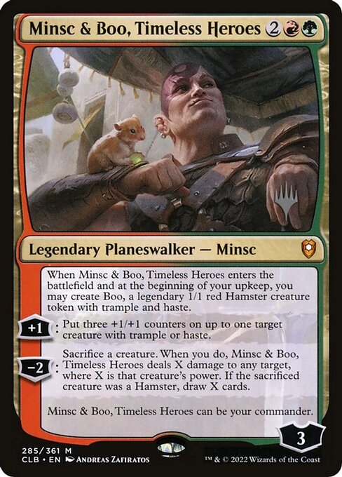 Minsc & Boo, Timeless Heroes (285p) [Battle for Baldur's Gate Promos]