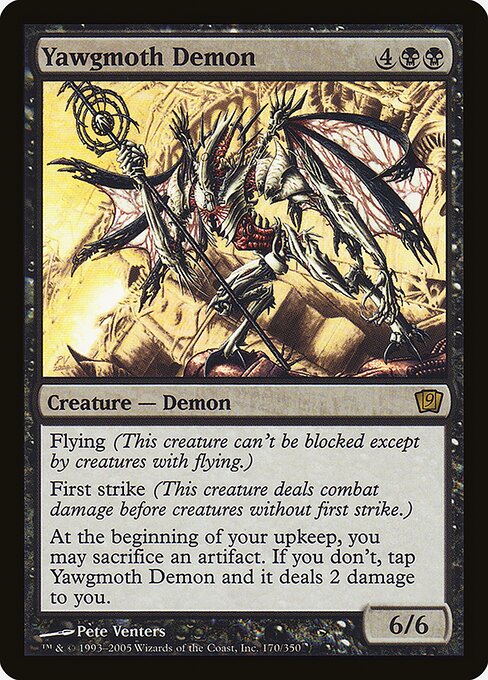 Yawgmoth Demon (170★) [Ninth Edition]