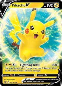 Pikachu V - SWSH198 (SWSH198) [SWSH Sword and Shield Promo Cards]