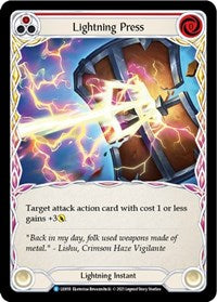 Lightning Press (Red) (LXI018) [Blitz Deck Tales of Aria Lexi]