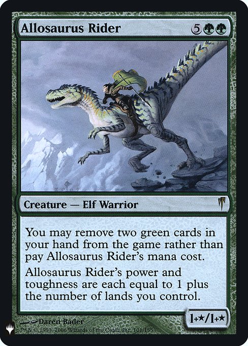 Allosaurus Rider (CSP-101) [The List]