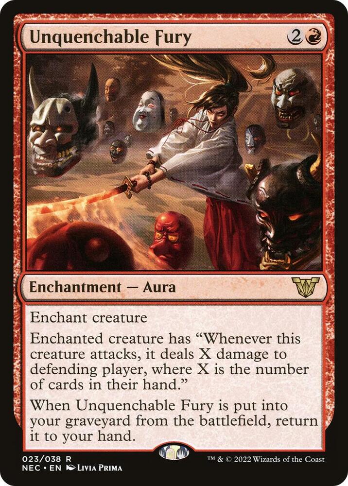 Unquenchable Fury (23) [Neon Dynasty Commander]