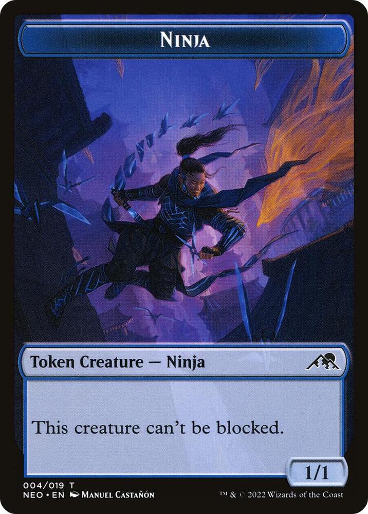 Ninja Token (4) [Kamigawa: Neon Dynasty]