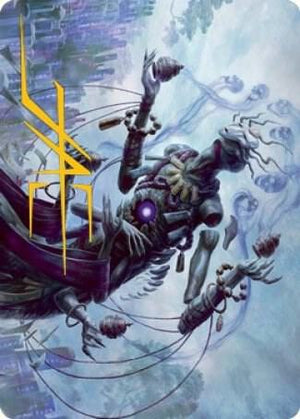Myojin of Grim Betrayal Art Card (Gold-Stamped Signature) (9) [Kamigawa: Neon Dynasty Art Series]