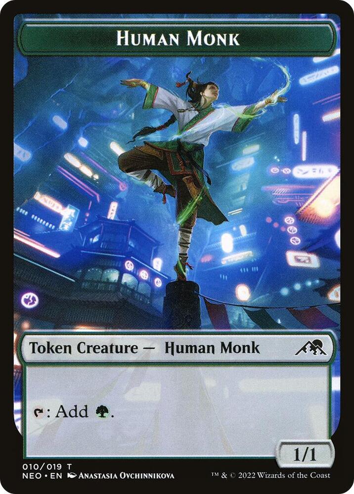 Human Monk Token (10) [Kamigawa: Neon Dynasty]