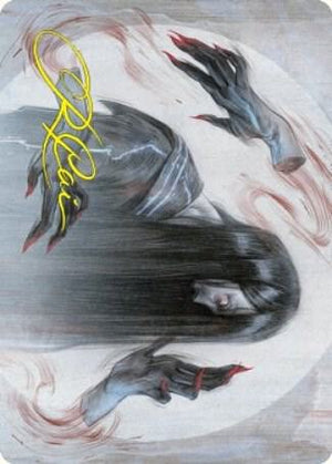 Clawing Torment Art Card (Gold-Stamped Signature) (32) [Kamigawa: Neon Dynasty Art Series]