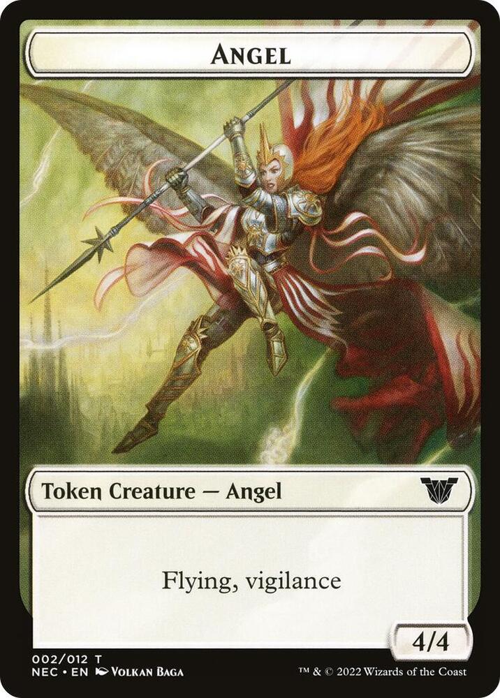 Angel // Elephant Double-Sided Token (2 // 8) [Neon Dynasty Commander]