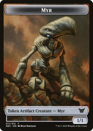Myr // Spirit (002) Double-Sided Token (11 // 2) [Neon Dynasty Commander]