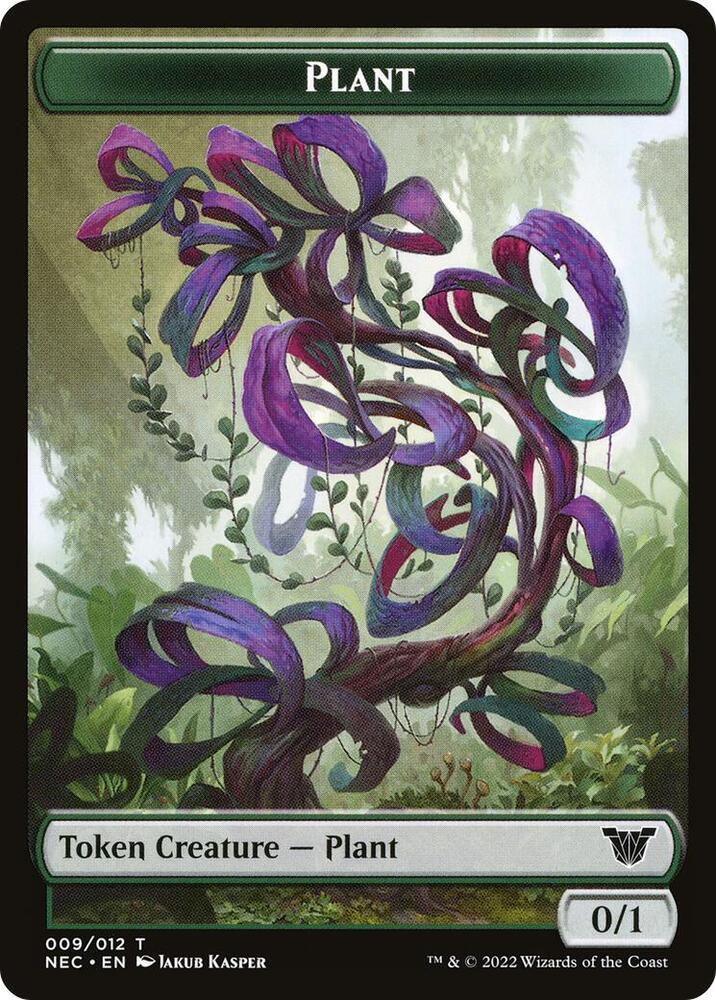 Plant // Treasure Double-Sided Token (9 // 17) [Neon Dynasty Commander]