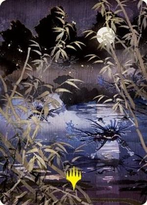 Swamp (297) Art Card (Gold-Stamped Signature) (81) [Kamigawa: Neon Dynasty Art Series]