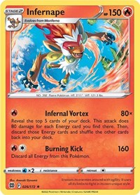 Infernape (026/172) [SWSH09 Brilliant Stars]