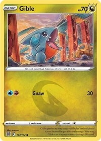Gible (107/172) [SWSH09 Brilliant Stars]