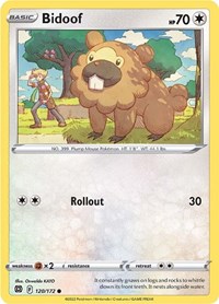 Bidoof (120/172) [SWSH09 Brilliant Stars]