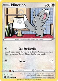 Minccino (124/172) [SWSH09 Brilliant Stars]