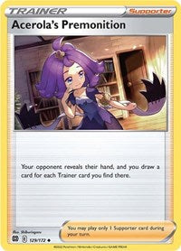 Acerola's Premonition (129/172) [SWSH09 Brilliant Stars]