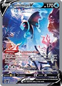 Lumineon V (Alternate Full Art) (156/172) [SWSH09 Brilliant Stars]