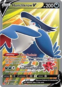 Honchkrow V (Full Art) (161/172) [SWSH09 Brilliant Stars]