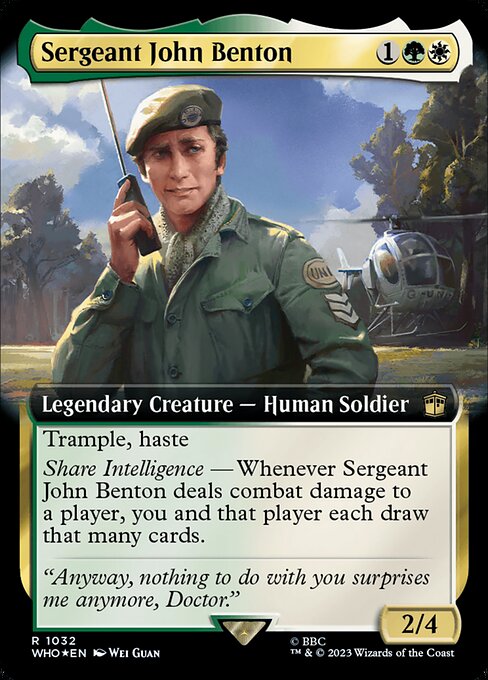Sergeant John Benton (1032) [Doctor Who] [Extended Art]