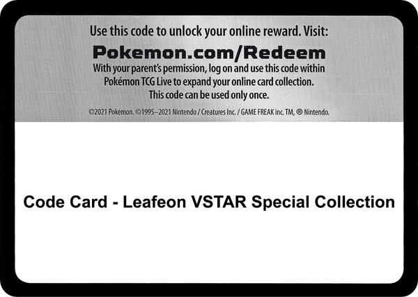 Code Card - Leafeon VSTAR Special Collection [SWSH09 Brilliant Stars]