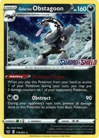 Galarian Obstagoon - 119/202 (Cosmos Holo) (119/202) [Miscellaneous Cards and Products]