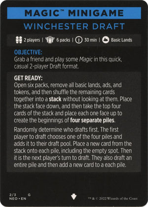 Magic Minigame: Winchester Draft (2) [Kamigawa: Neon Dynasty]