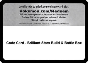 Code Card - Brilliant Stars Build & Battle Box [SWSH09 Brilliant Stars]
