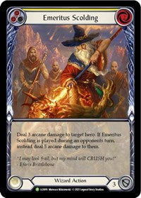 Emeritus Scolding (Yellow) (Extended Art) - LGS091 (LGS091) [Flesh and Blood Promo Cards]