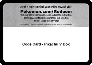 Code Card - Pikachu V Box [Miscellaneous Cards and Products]