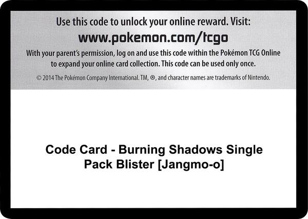 Code Card - Burning Shadows Single Pack Blister [Jangmo-o] [SM Burning Shadows]