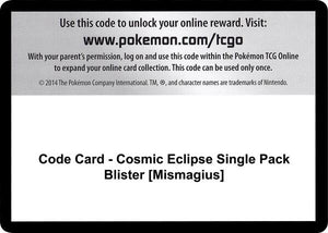 Code Card - Cosmic Eclipse Single Pack Blister [Mismagius] [SM Cosmic Eclipse]
