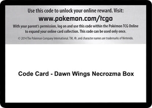 Code Card - Dawn Wings Necrozma Box [SM Forbidden Light]