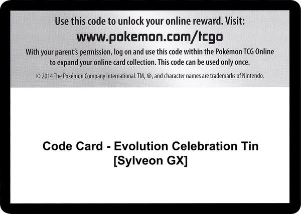 Code Card - Evolution Celebration Tin [Sylveon GX] [SM Celestial Storm]