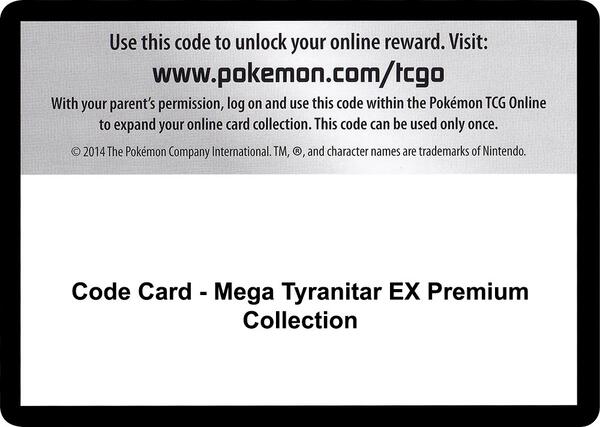 Code Card - Mega Tyranitar EX Premium Collection [SM Guardians Rising]