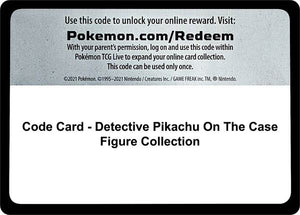 Code Card - Detective Pikachu On The Case Figure Collection [Detective Pikachu]