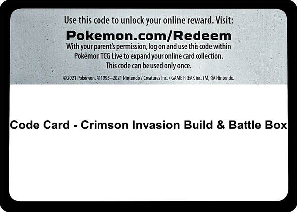 Code Card - Crimson Invasion Build & Battle Box [Miscellaneous Cards and Products]