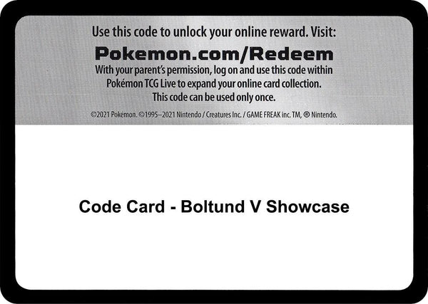 Code Card - Boltund V Showcase [Miscellaneous Cards and Products]