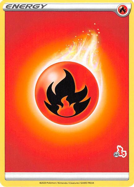 Fire Energy (#22 Cinderace Stamped) [Battle Academy 2022]