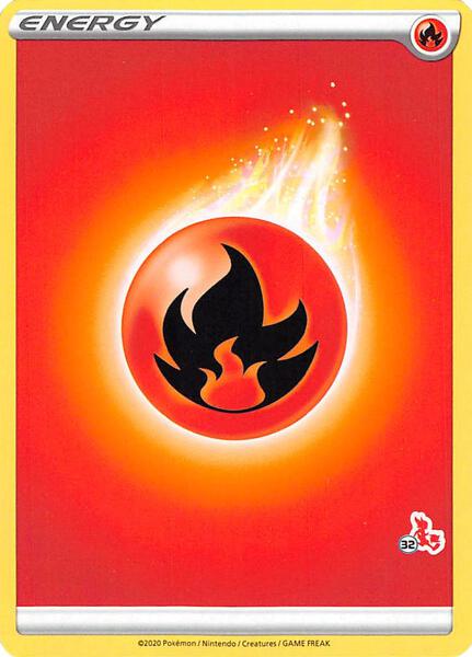 Fire Energy (#32 Cinderace Stamped) [Battle Academy 2022]