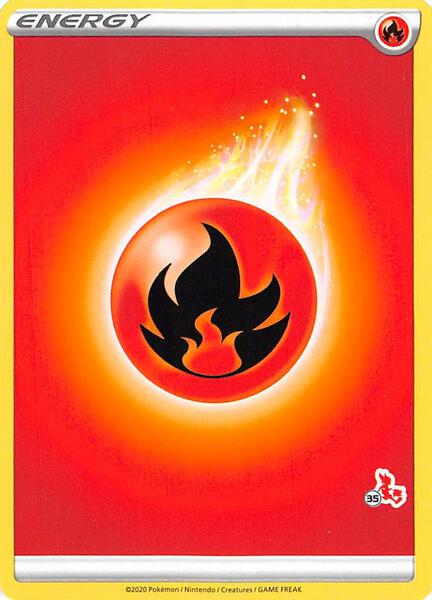 Fire Energy (#35 Cinderace Stamped) [Battle Academy 2022]