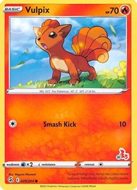 Vulpix - 029/264 (#31 Cinderace Stamped) (029/264) [Battle Academy 2022]