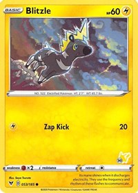 Blitzle - 053/185 (#30 Pikachu Stamped) (053/185) [Battle Academy 2022]